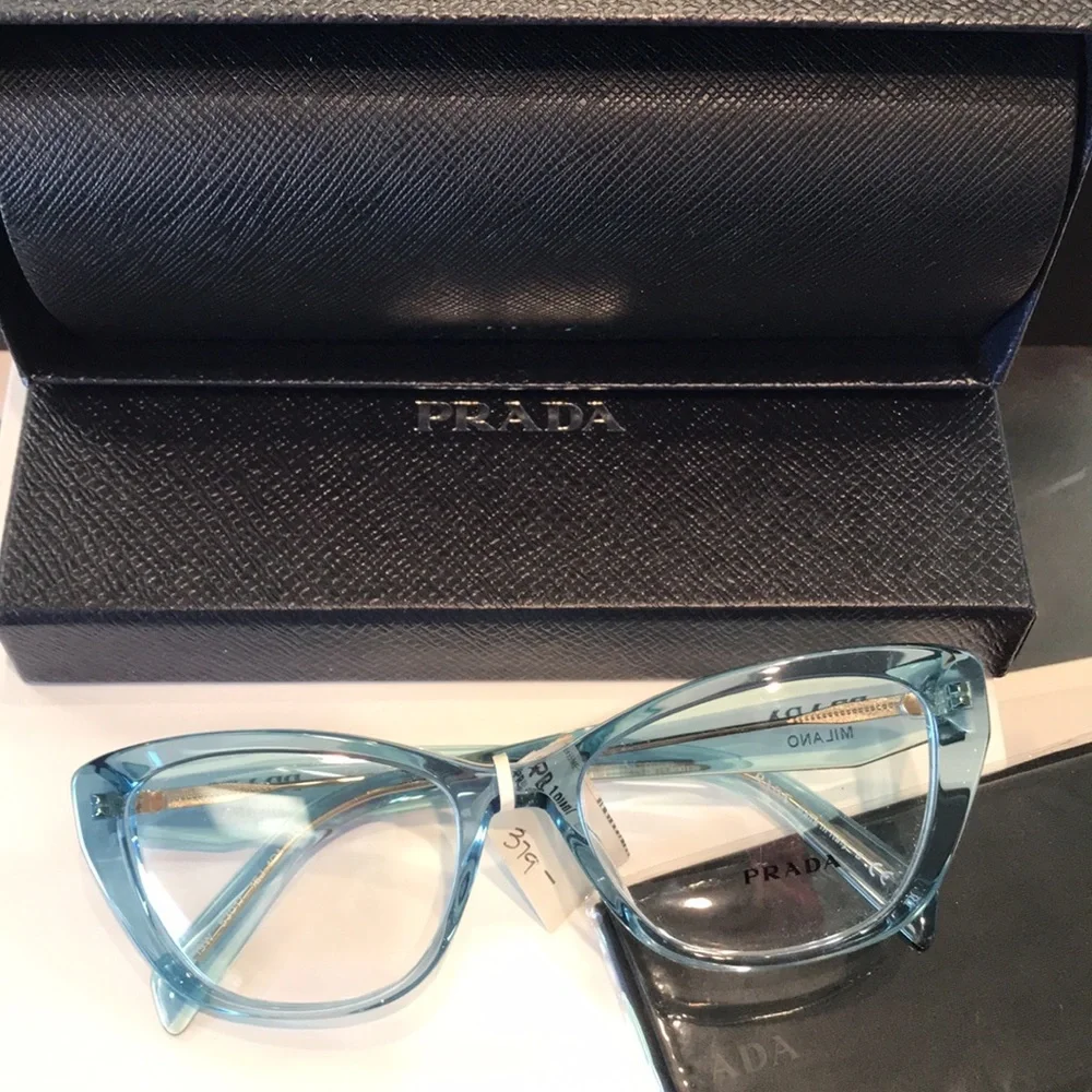 Prada 19WV Blue Women's Eyeglasses New never worn - Picture 2 of 9